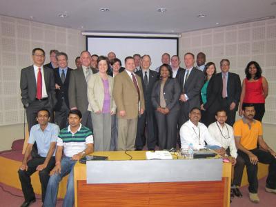 The EMIL-SCS class of 2012 during a site visit to the Future Supply Chain Group in Mumbai, India
