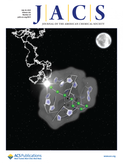 July 24, 2019, JACS cover features Ag8 cluster in Big Dipper array (Credit American Chemical Society)