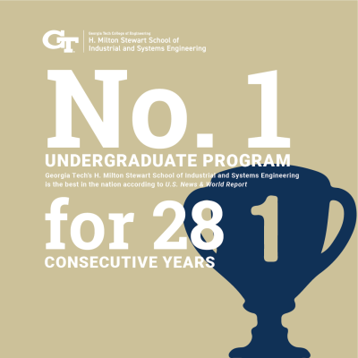 2022 ISYE Undergraduate ranking graphic