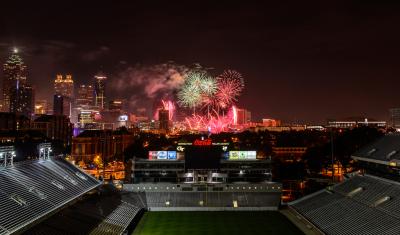 Fireworks Over Bobby Dodd Stadium