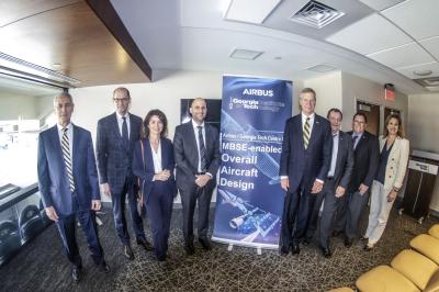 Georgia Tech and Airbus Executives Celebrate Center