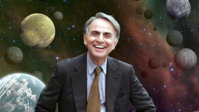 Carl Sagan portrait NASA