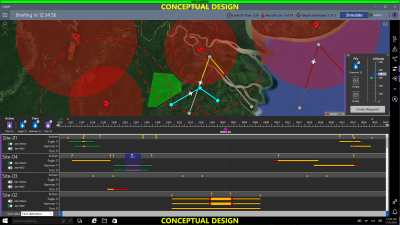 Screen capture of interface project