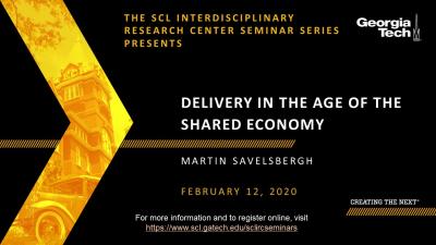 SCL IRC Seminar: Delivery in the Age of the Shared Economy