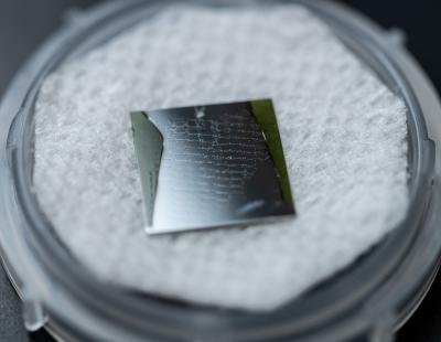 Polished gallium nitride - silicon carbide samples