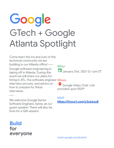Google ATL SWE Recruiting