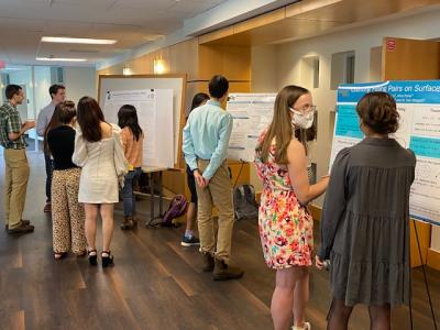 Students in the School of Mathematics REU present their summer study findings to Georgia Tech faculty and fellow students on July 20. (Photo Renay San Miguel)