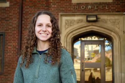 Jessie Turner is a fourth-year industrial engineering major and is an RA in Howell Hall.