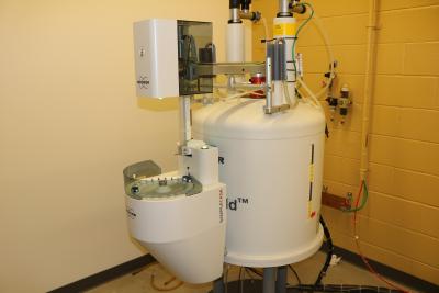 A nuclear magnetic resonance instrument for chemical breakdown and analysis. (Photo Renay San Miguel)