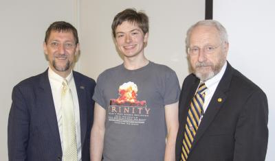 Paul Goldbart, Alexander Buser, and  John Sutherland, Spring 2017 Student Awards