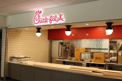 Tech Dining&#039;s new Chick-fil-A location in the John Lewis Student Center
