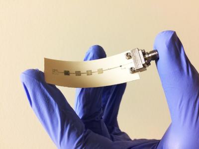 Printed mmWave array prototype for Gbit-data rate backscatter communication.