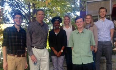 Leddy Family Scholars with Jeffrey Leddy in early November 2016.