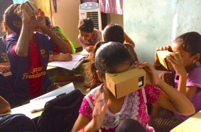 Mumbai Kids Test Virtual Reality