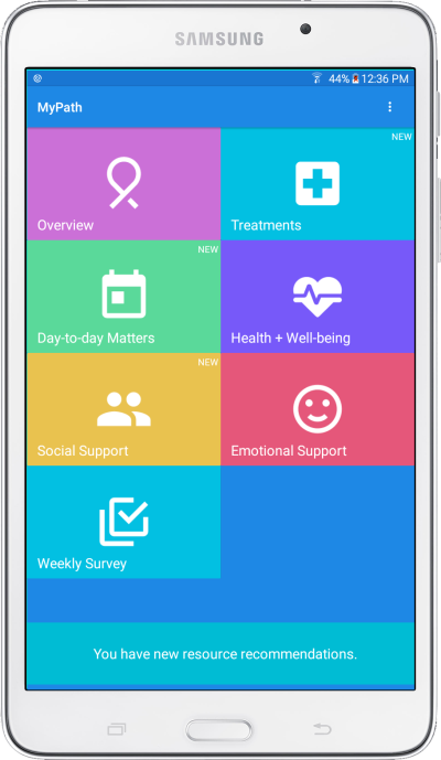 MyPath App front page