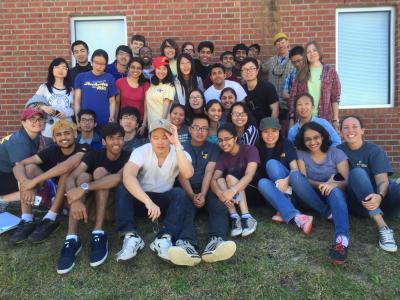 Christy Rakness with OIE service trip participants