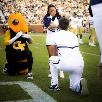Harmond proposed to Francisco with a little help from Buzz.