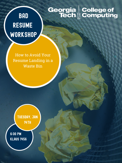 Career Workshop: Bad Resume