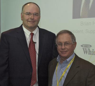 Brian Hancock (L), VP - Supply Chain with Whirlpool Corporation with John Langley