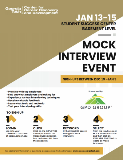 Mock Interviews Jan 2020