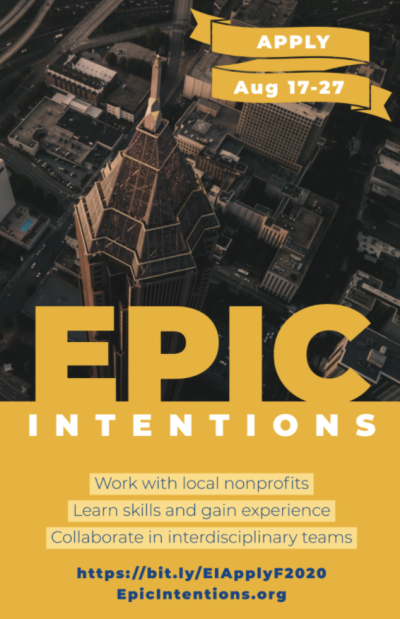 Epic Intentions Flyer 2020