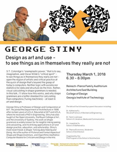 George Stiny Lecture Flier