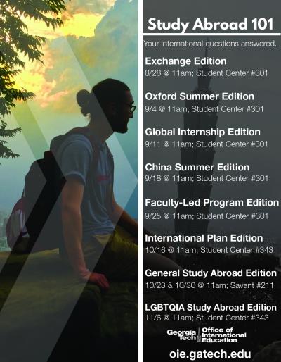 Study Abroad 101, Fall 2018
