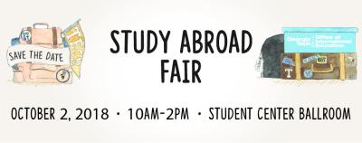 Study Abroad Fair - October 2nd