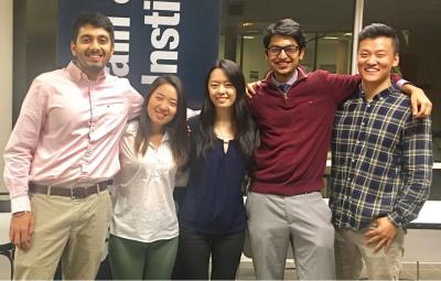 APICS at Georgia Tech Executive Board (l-r): Neel Patil, Lucy An, Stephanie Tang, Karan Agrawal and Victor Zhang