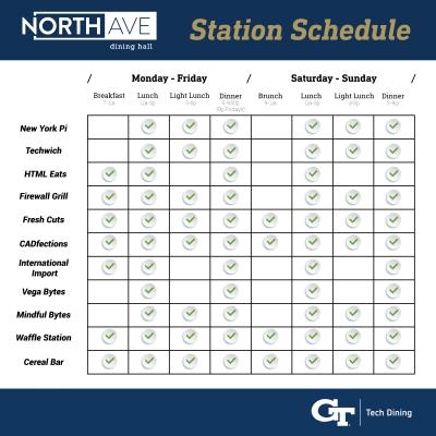North Avenue Station Schedule