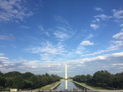 The Washington Monument, one of the many places Muiz Wani visited as an intern in Washington, D.C.