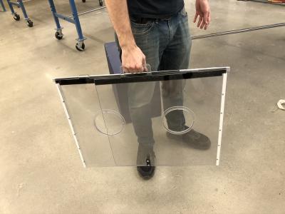 Folded barrier protection device