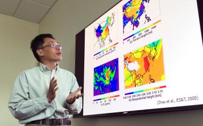 Yuhang Wang with China maps