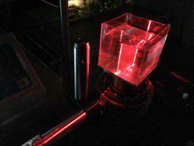 Laser illumination of a droplet