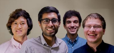 The interdisciplinary team that created FindED: Farhan Khan (CS 2016), Dale Rivera (CS 2016), and Tony Shu (MSE &amp; CS 2017), and Prashant Tailor (IE 2016).