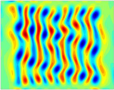 Still image of analyzed turbulent flow moment