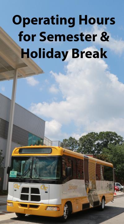 Operating Hours for December Holiday Break