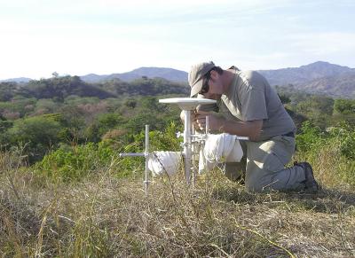 Andrew Newman Doing Field Work in Costa Rica in 2010