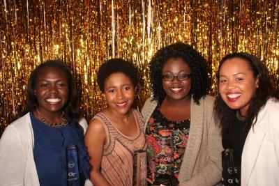(from left to right) Janelle Owasu, Reagan Johnson, Shekinah Hall, and Margaret Kelley were recognized at the 2017 Tower Awards.