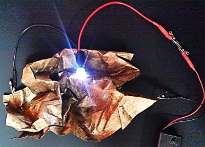 Metallized paper retains its properties