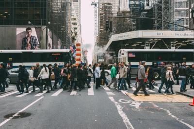 Pedestrians fighting to navigate New York streets. Photo Courtesy of Roman Kruglov/FLICKR