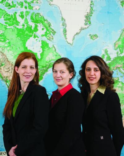 Professors Julie Swann, Özlem Ergun, and Pinar Keskinocak of the ISyE Health & Humanitarian Logistics Center.