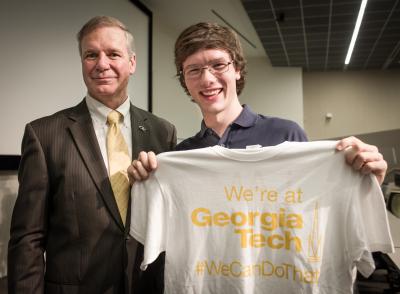 President Peterson and Nick Selby