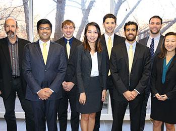 The RaceTrac Senior Design team, which was the first-ever ISyE winner at  the fall 2015 Capstone Expo.