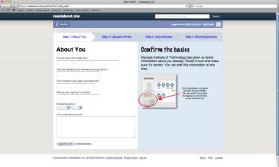 readabout.me Fill Out Profile