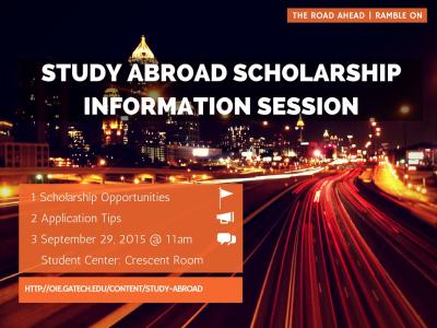 Study Abroad Scholarships Info Session