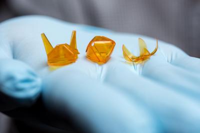 Self-folding origami structures