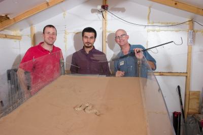 Studying sidewinder snakes