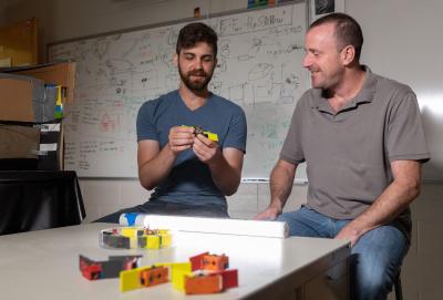 Researchers with Smarticles