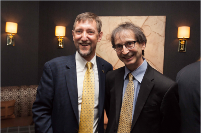 Dean Goldbart with cousin Nigel Goldenfeld, a physics professor at the University of Illinois, Urbana-  Champaign.